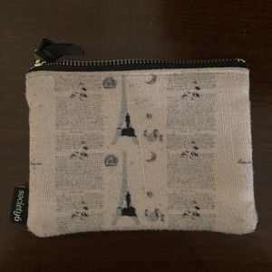 Eiffel Tower Zip Makeup Bag